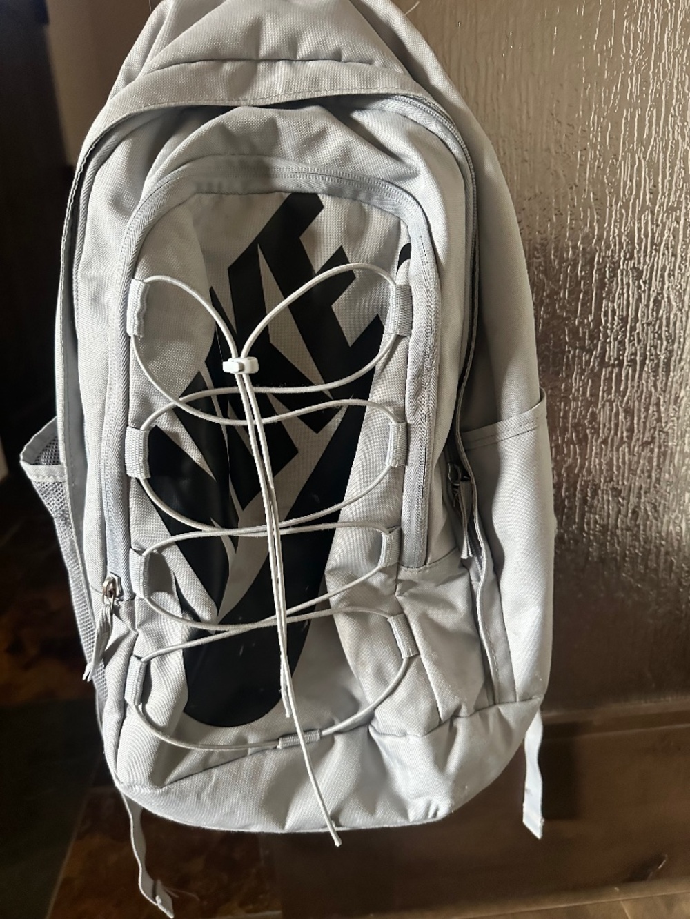 Gray Nike backpack